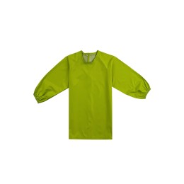 Formulate green reverse wear long-sleeve apron design elastic cuff round neck drawing apron Velcro kids apron center AP196 Formulate green reverse wear long-sleeve apron design elastic cuff round neck drawing apron Velcro kids apron center AP196